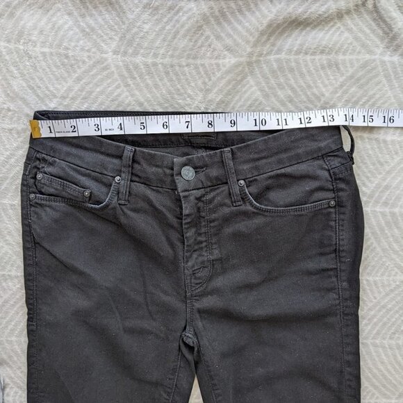 Mother Denim Looker Fray Hem Black Jeans 24 @O - Picture 12 of 15